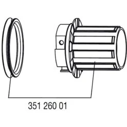 Mavic Freilaufkörper ITS4 + Dichtung Ohne Sperrklinken - 35126001