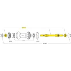 Mavic Vorderrad Achse + Anschläge Für Ellipse 2011 - 32386101