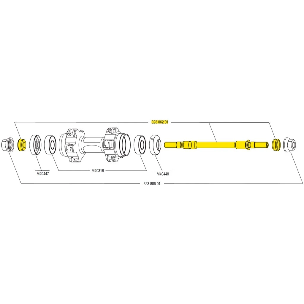 Mavic Hinterrad Achse + Rahmenanschlag Für Ellipse 2011 - 32386201 1 Mavic Hinterrad Achse + Rahmenanschlag Für Ellipse 2011 - 32386201