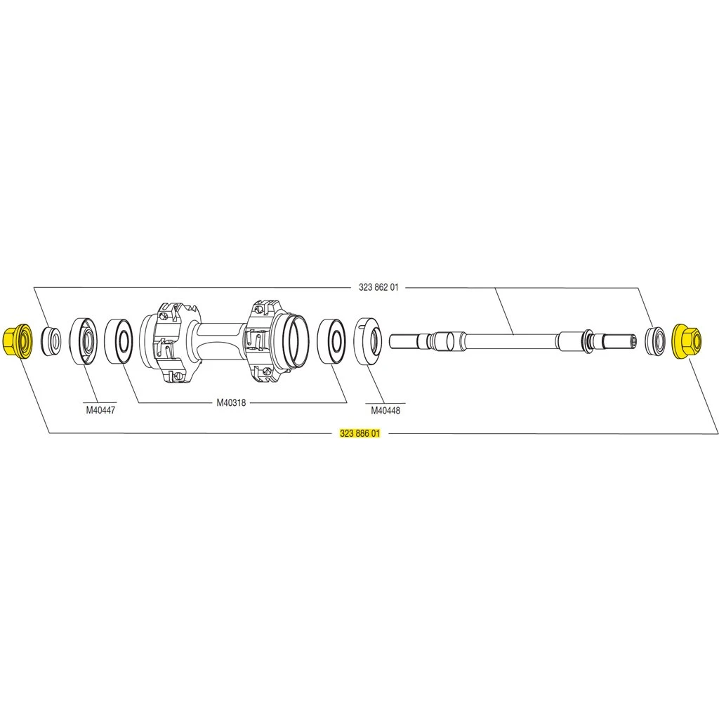 Mavic Vorder- / Hinterrad Befestigungsmuttern M9 Für Ellipse 2011 - 32388601 1 Mavic Vorder- / Hinterrad Befestigungsmuttern M9 Für Ellipse 2011 - 32388601
