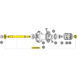 Mavic Hinterrad Achse Für Ksyrium Pro Disc IS 6-Loch Ab 2015 - V2250601