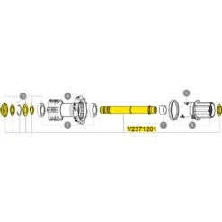 Mavic Hinterrad QRM Achse-Kit 12mm Für 135/142/148mm Boost - V2371201