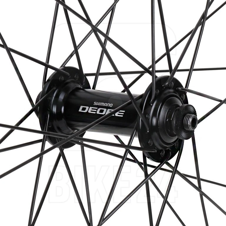 Shimano | Mavic - Deore Trekking HB-T610 | A319 - 28 Zoll Vorderrad - Felgenbremse - QR - Schwarz/silber 2 Shimano | Mavic - Deore Trekking HB-T610 | A319 - 28 Zoll Vorderrad - Felgenbremse - QR - Schwarz/silber – Bild 2