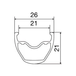 Mavic Crossride FTS-X 26 Hinterrad - 26" | Aluminium | Clincher | 6-Loch | QR 135 - HG - Black 5 Mavic Crossride FTS-X 26 Hinterrad - 26" | Aluminium | Clincher | 6-Loch | QR 135 - HG - Black -Mavic mavic crossride fts x 29 zoll vorderrad 6 loch profil 1537858 4