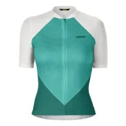 Mavic Sequence Pro Damen Kurzarmtrikot Grün/weiß