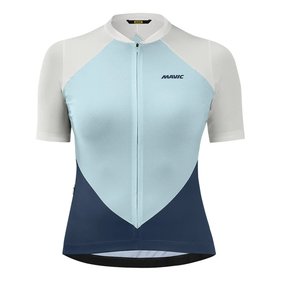Mavic Sequence Pro Damen Kurzarmtrikot Hellblau/weiß 1 Mavic Sequence Pro Damen Kurzarmtrikot Hellblau/weiß