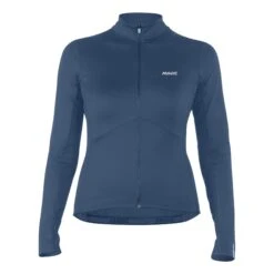 Mavic Sequence Damen Langarmtrikot Dunkelblau